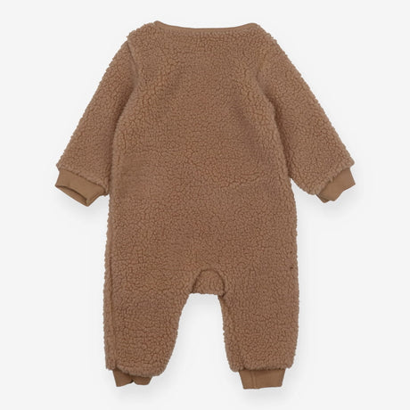 Brown Fleece One Piece with Teddy Face