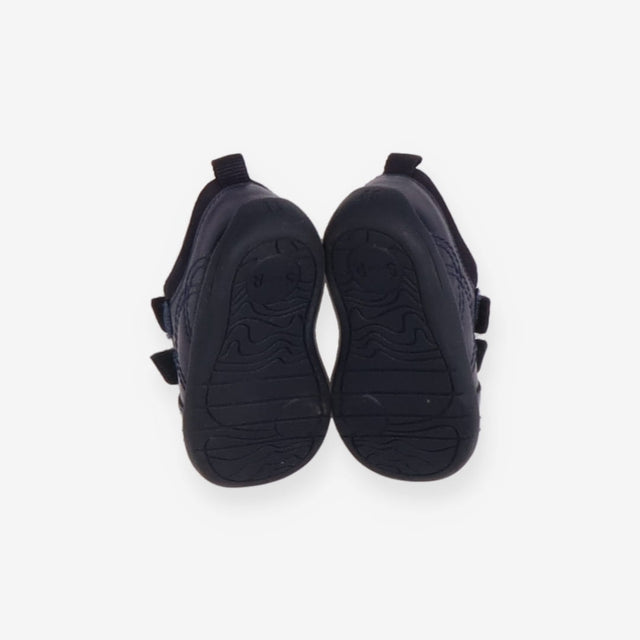 Shoes velcro blue metallic 
