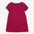 Cord Shift Dress Pink with Spots
