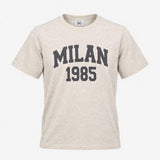 Grey Marl Tee Shirt ''Milan 1985''