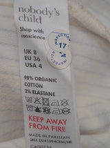 Organic Cotton Pinstripe Sleeveless Midi Dress