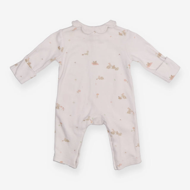 Sleepsuit White Squirrel and Bunny Friends