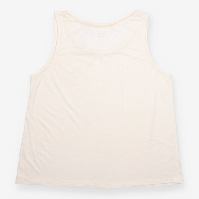 Camaïeu Off White Gold Metallic Trim Slub Jersey T