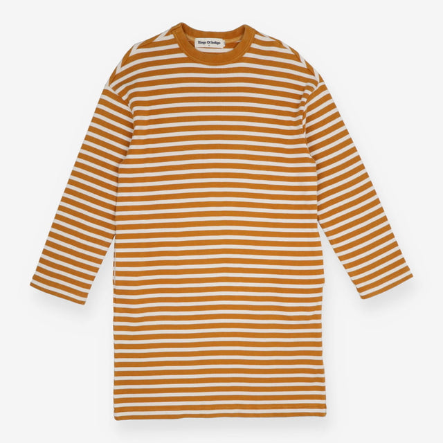 Striped Oversized Long Sleeve T-Shirt Dress