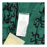 Dress Wrap Jersey Long Sleeve Green