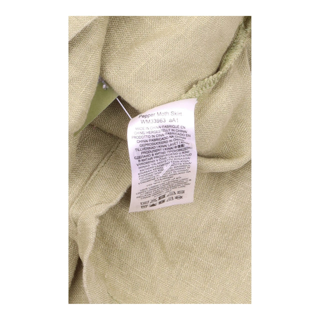 Skirt Olive Green Linen Pepper Moth Drawstring