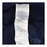Navy Organic Knit Dress Swallow Bird Yoke Neckline