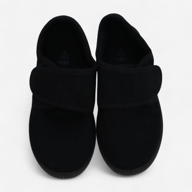 Plimsolls Black with Velcro Strap