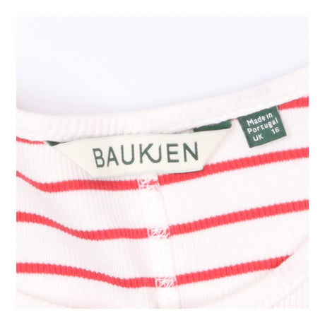 Scoop neck T-shirt Red and White Stripes