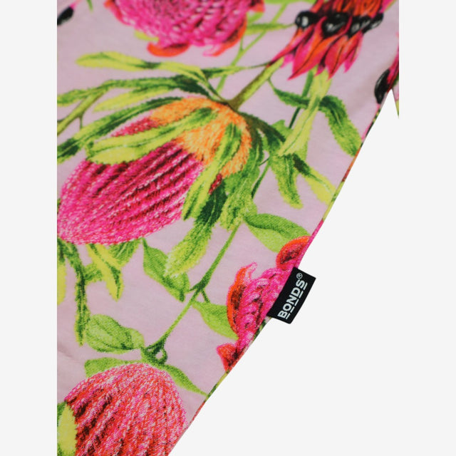 Jersey Pink Floral Onesie 