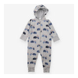 Grey Elephants Hooded Sleepsuit 