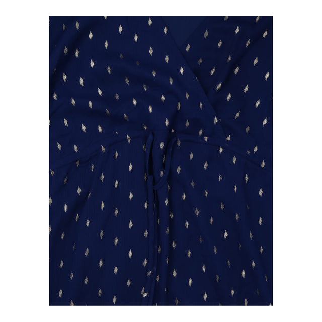 Maternity&Nursing Dress Navy with Golden Spots