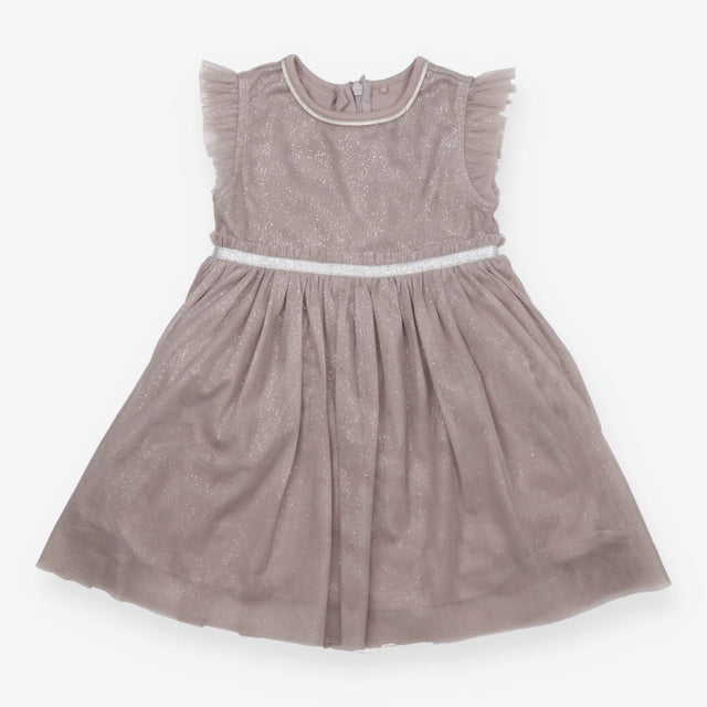 Dress Grey Tulle with Silver Glitter
