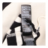 Sweater Black Cream Stripe Half Zip Oversized Coll