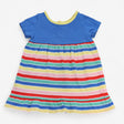 Dress Jersey Blue Top and Striped Skirt