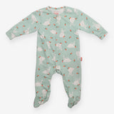Sleepsuit Green Rabbits with Carrots