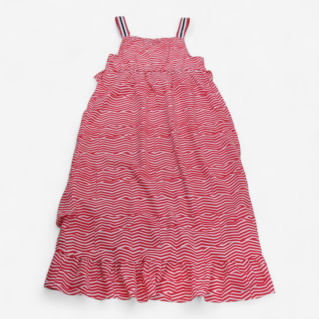 Strappy Red Stripes Sun Dress