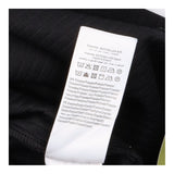 Black Ribbed Cap Sleeve Notch Neck Shift Dress