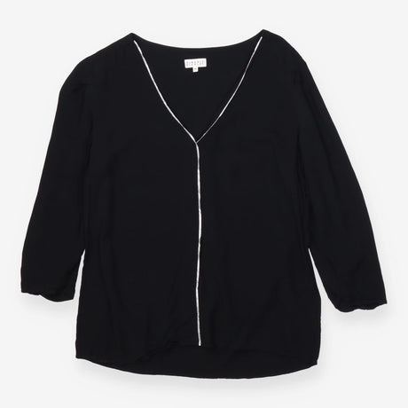 Claudie Pierlot Black Long Sleeve Blouse – Silver 