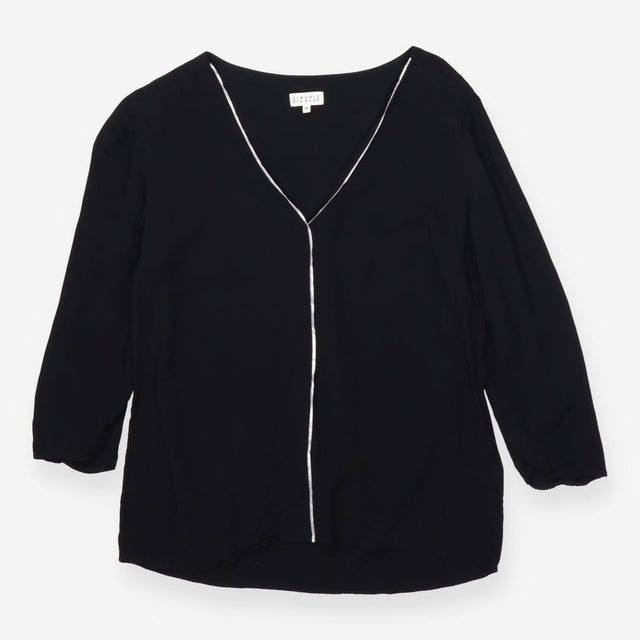 Claudie Pierlot Black Long Sleeve Blouse – Silver 
