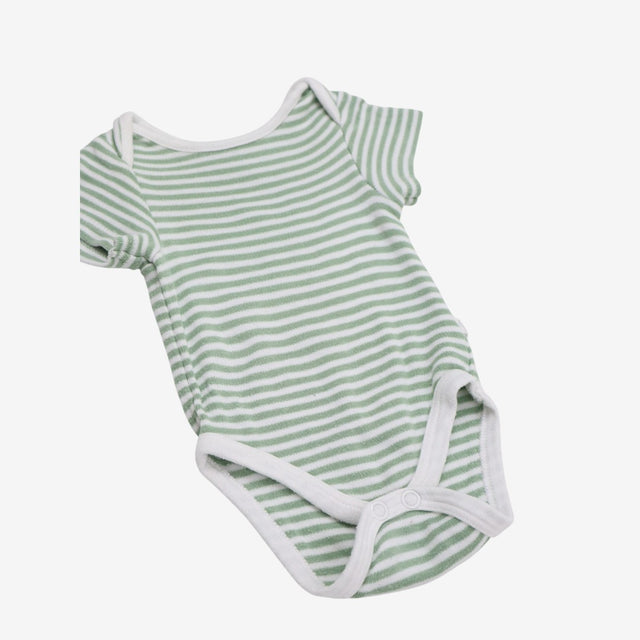 Bodysuit Green and White Stripe