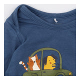 Navy t-shirt long sleeve driving dogs