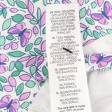Sunhat purple butterflies with tie