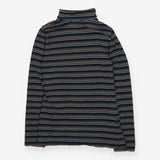 Top blue stripe roll neck
