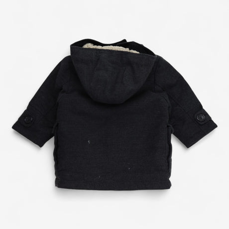 Toggle Coat Grey and Black