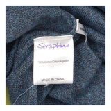 Teal Marl 100% Cotton Cable Knit Long Sleeve Mater