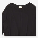 Dress Black Jersey Long Sleeve Midi