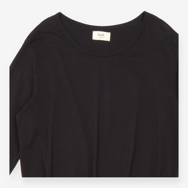 Dress Black Jersey Long Sleeve Midi