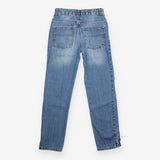 Jeans mid colour stripe waist lining