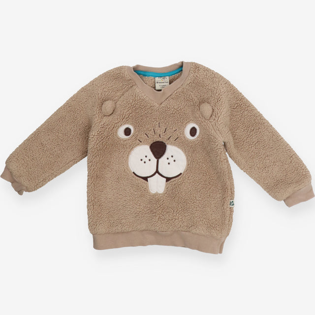 Sweater brown beaver fleece