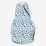 Swaddle Sleeping Bag Blue Leopard Print 2.5 tog