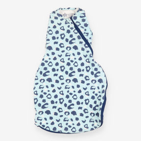 Swaddle Sleeping Bag Blue Leopard Print 2.5 tog