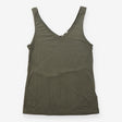 Vest Top Scoop Neck Bamboo Khaki Green