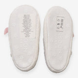 Shoes baby white with pink butterflies