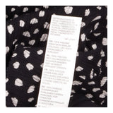 Maxi Skirt Black White Polka Dot Smocked Waist