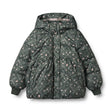 Forest Lake Checked Flowers Karla Puffer Jacket