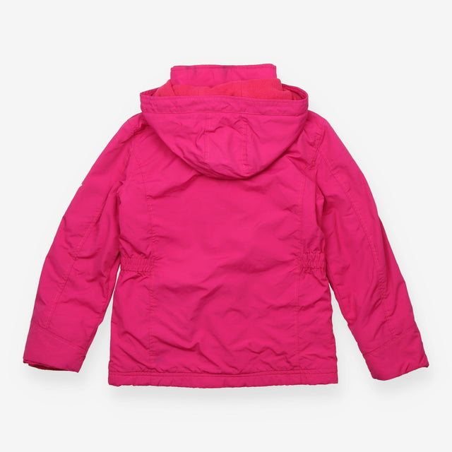 Pink waterproof lined coat