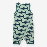 Romper shark green
