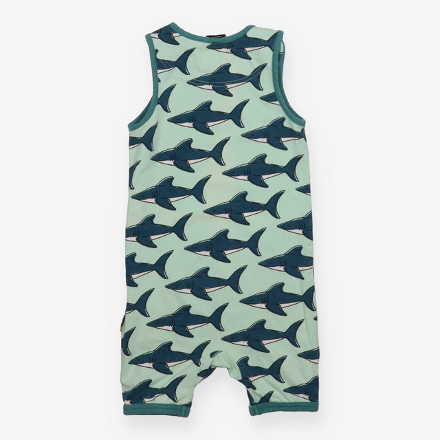 Romper shark green
