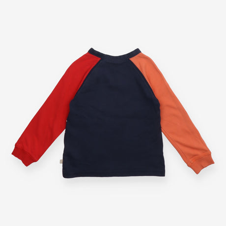 Dinosaur Tshirt Red and Orange Sleeves