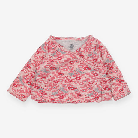 Cardigan Wrap Around Pink Flowers