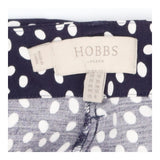 Astrid Crop Trousers navy with cream dots