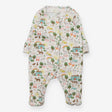 Sleepsuit White Farm Animals