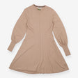 Cream Cashmere mix Knit Dress Long Sleeve