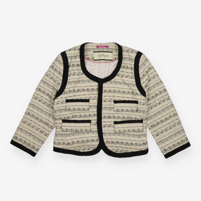 By Malene Birger Black Beige Designer Blazer Tailo