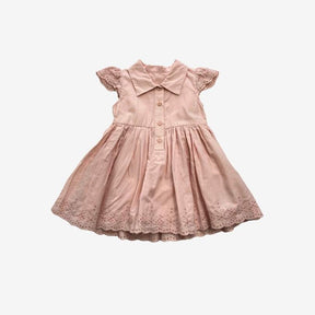Pink Collared Woven Dress